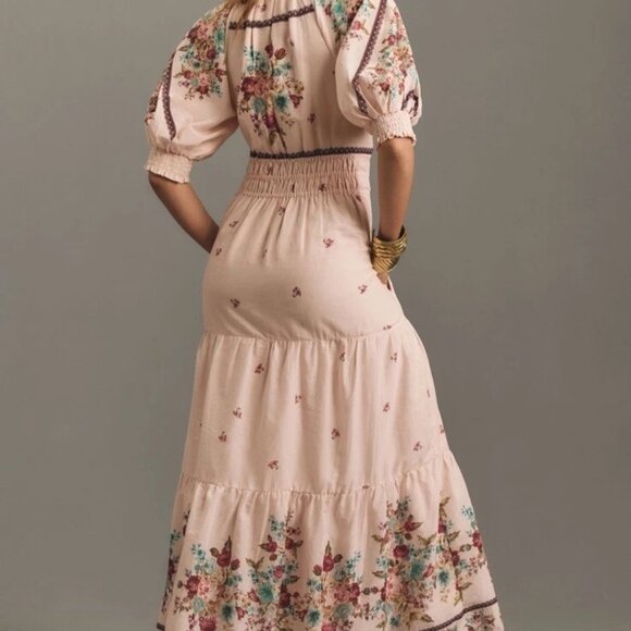 The Somerset Maxi Dress: Puff-Sleeve Edition Cottagecore Floral - Picture 2 of 5